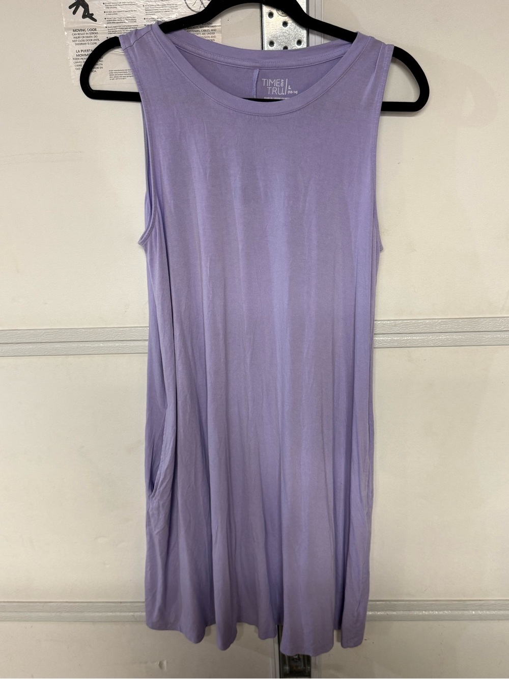 Time and Tru Lavender Sleeveless Swing Tunic